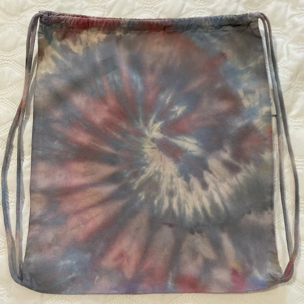 Hand crafted tie dye backpack bag. NWOT rages removed to dye